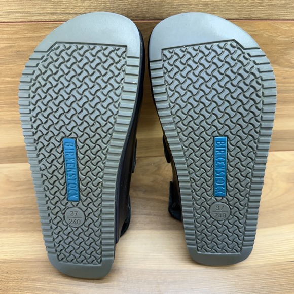 Birkenstock Boston Tokio Super Grip Clogs Womens 6 W EU 37 Black Leather - Picture 9 of 11